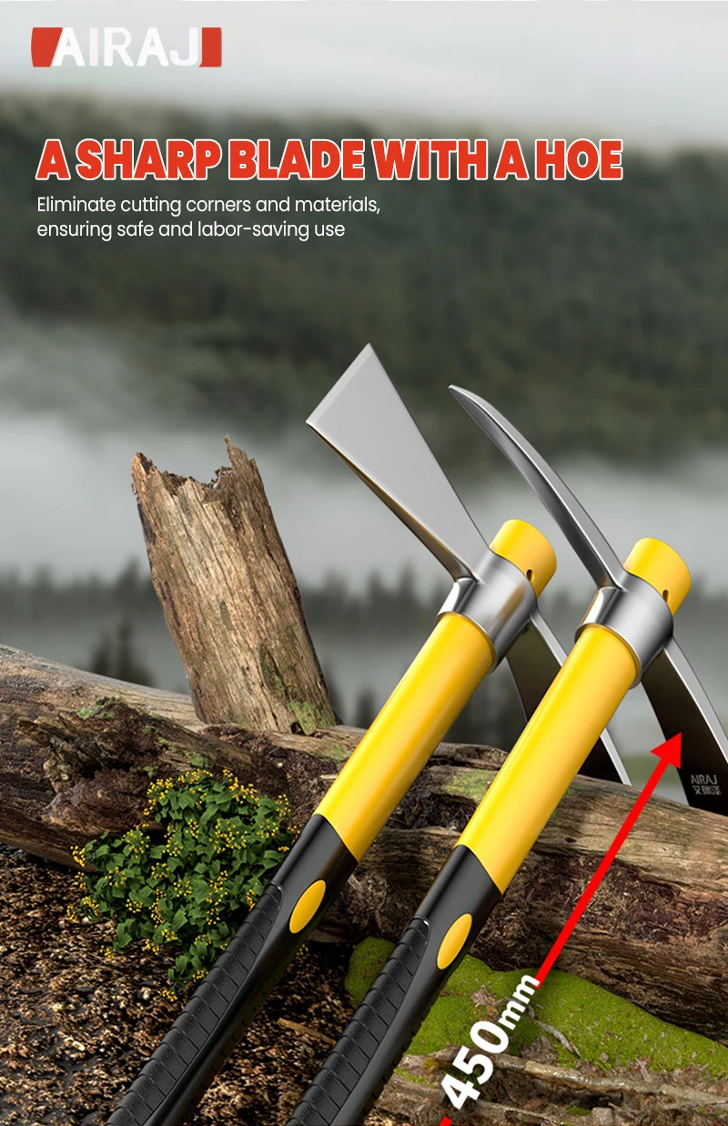 S7e9e4c24106748cc96f97e38539eee9ci Multifunctional Garden Axe Outdoor Mountaineering Pick High Hardness Steel Casting Soil Loose Home Gardening Hand Tools Mallzona