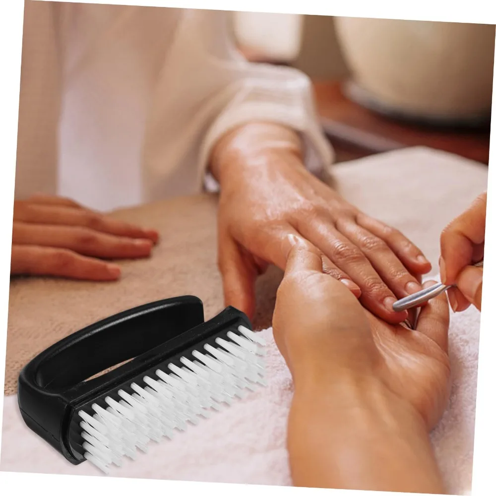 Nail Care Nail Brush Multi-function Dust Fingernail Scrub Brush Fingernails Tools Solid Color Fingernail Cleaning Brush