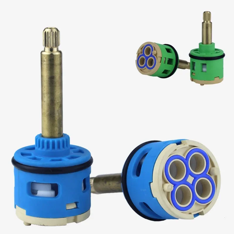 Shower Faucet Cartridge Watersaving Replacement Ceramic Spool Water Mixer Valve Installation Kitchen Bathroom Accessories 1PCS faucet cartridge,mixer tap replacement