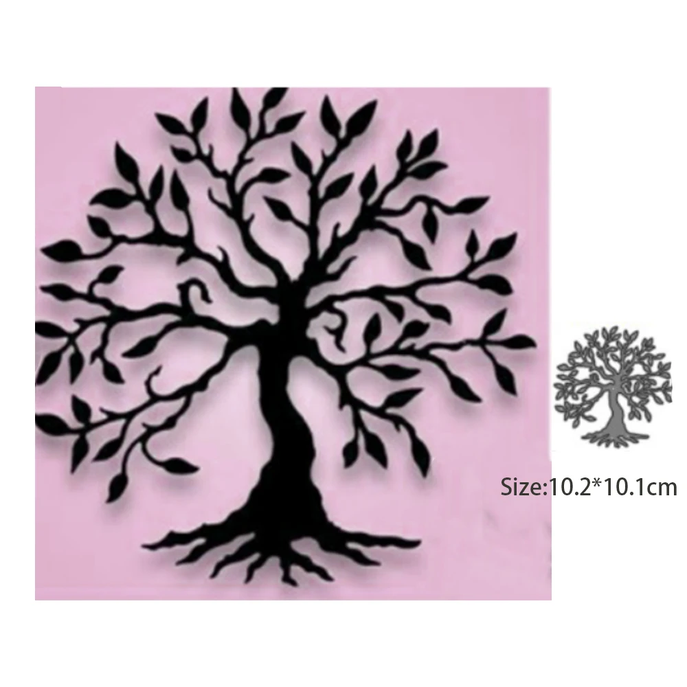 

Metal Cutting Dies New Tree Greeting Card Making Decoration Scrapbook Paper Crafts Template Die Cut Stencils Mold