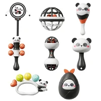 Baby Music Instruments Toy Montessori Rattle Ball Sand Hammer Black White Visual Stimulation Sensory Instrument Educational Toy 1