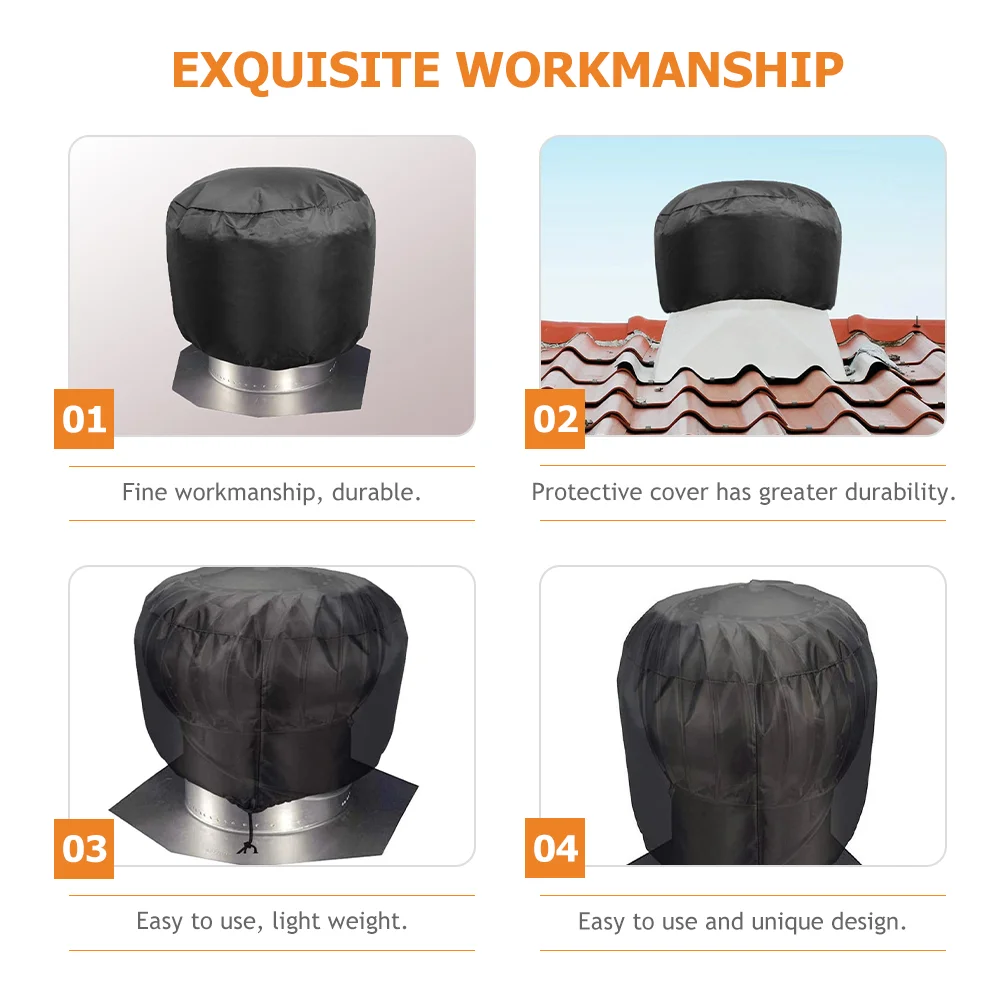 Vent Dust Cover Ventilation Fan Roof Protection Air Conditioning Turbine Exterior