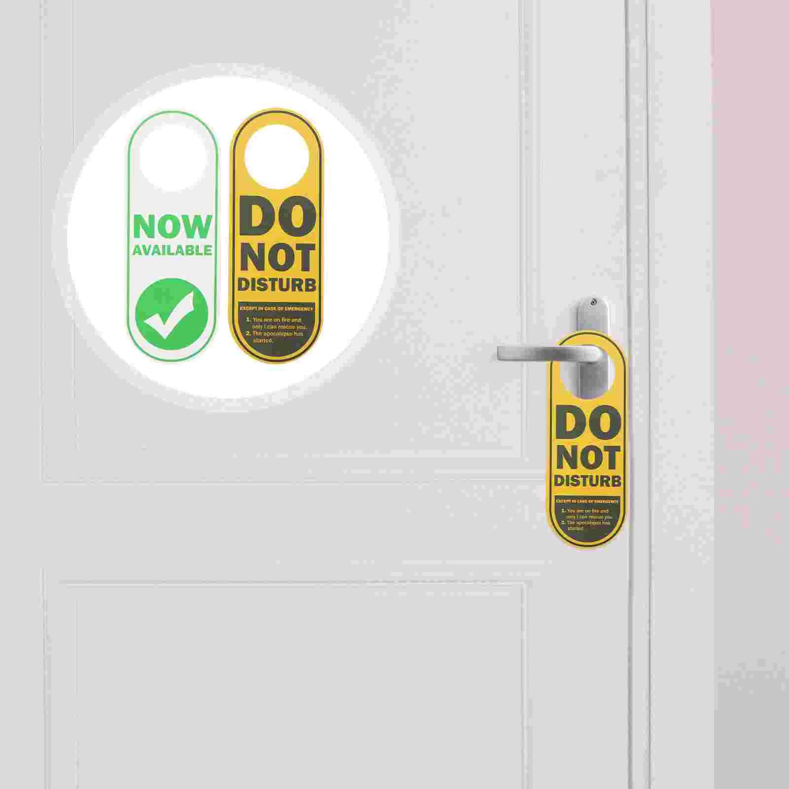 

The Sign Double-sided Signage Office Clothes Rack Door Knob Tag Pvc Hotel Pendant