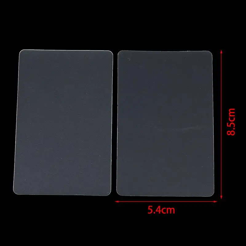 10Pcs Pvc Blank Transparent Business Cards Plastic Waterproof Without Printing For Handwriting School Office Supplies