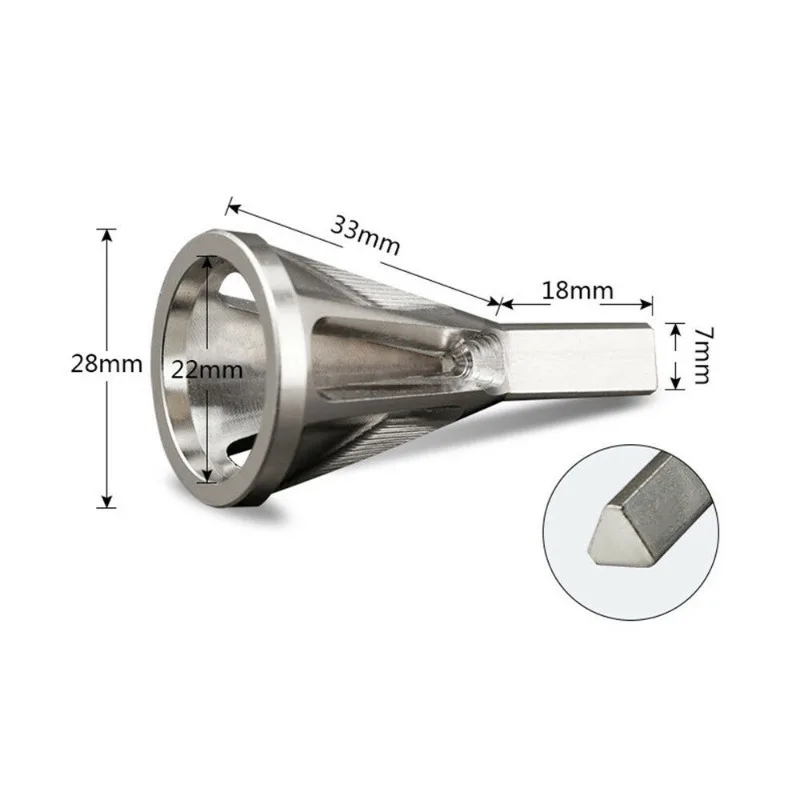 Metalworking Stainless Steel Deburring External Chamfer Tool Three Slots Triangle Shank Removing Burr Tool Silver cylinder head porting tools