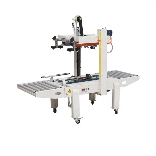 

WANHE FXA6050S Semi Automatic Top And Bottom Drive Belt Adhesive Tape Sealer Case Box Carton Sealing Machine