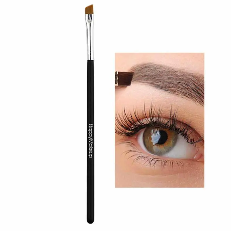 

1pc Super Thin Angled Liner Make Up Brush Eye Brow Synthetic Hair Makeup Brushes Fine Eyebrow Sharp Cosmetic Tools Professional
