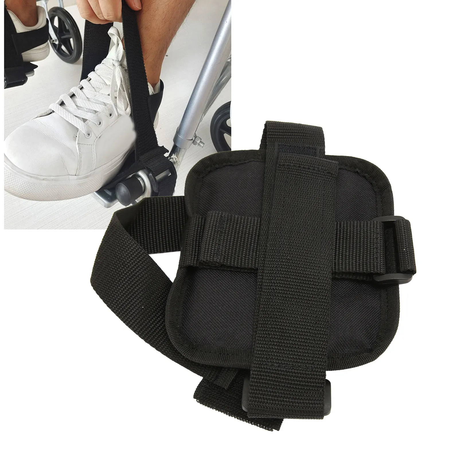 

Wheelchair Constraint Shoes Holder Strap Safety Restraint Shoes Fixed Protection Strap for Elderly Patient Recovery