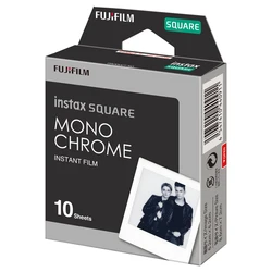 Fujifilm Instax Square White Edge Black Film Photo Paper (10-200 pcs) (10 sheets Monochrome)