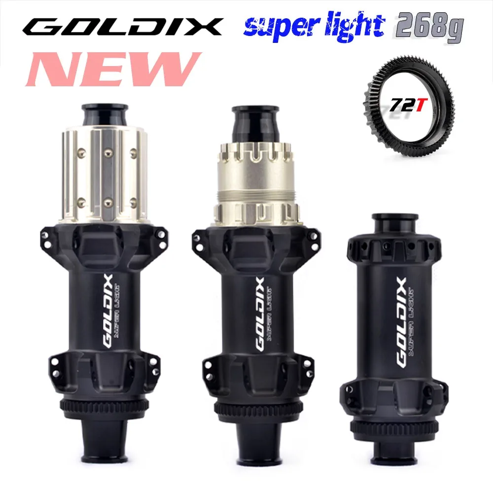 Goldix Super Light Road Hub Center Lock Disc Straight Pull 24H Ratchet 72T Xd Class Bike Hub Per Shimano 11 12 Velocità