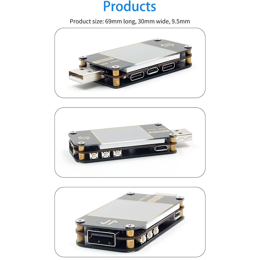 Voltage Tester 1pc USB Tester FNB38 Current And Voltage Meter USB Tester QC4+ PD3.0 2.0 Fast Charging Protocol 69*30*9.5mm Electrical Equipment