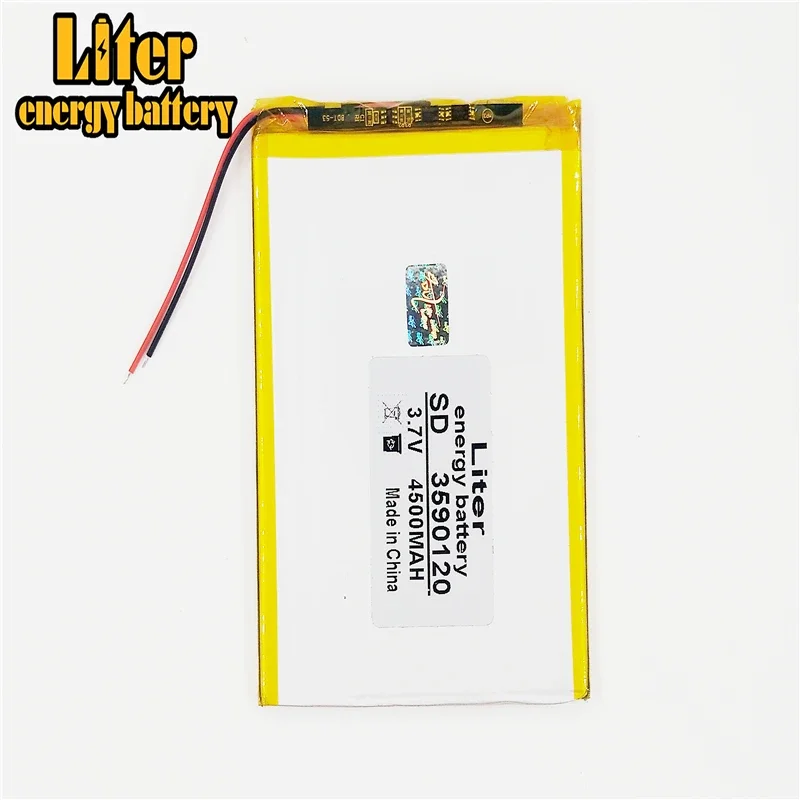 

3.7V,4500mAH (polymer lithium ion battery) Li-ion battery for tablet pc 7 inch 8 inch 9inch 3590120