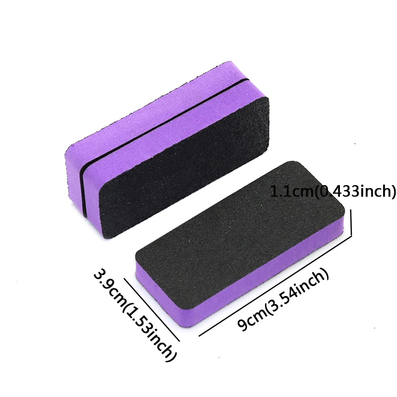 5 Pcs Black Sand Buffing Blocks - Nail Art Tools
