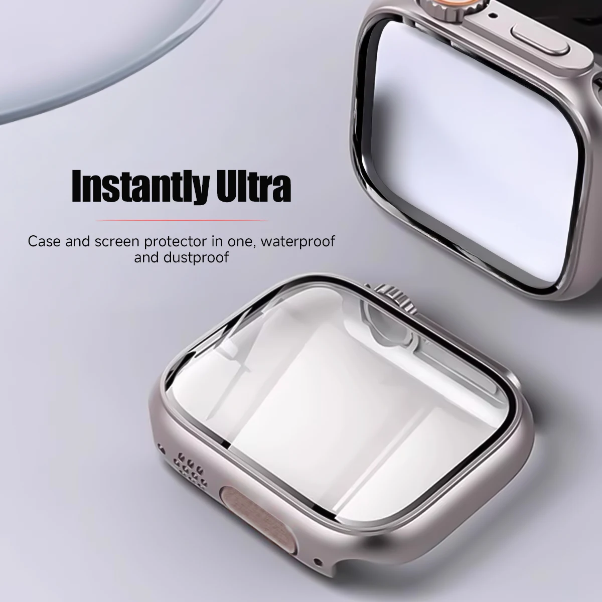 Premium Glass+PU Protective Case - Anti-Scratch Hard Cover