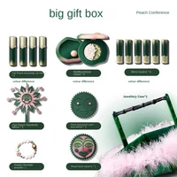 Girlcult Peach Makeup Set Collection Lipstick Blush Lipgloss Mirror ALL IN Gift Box 20pcs Make Up Kit For Women 2