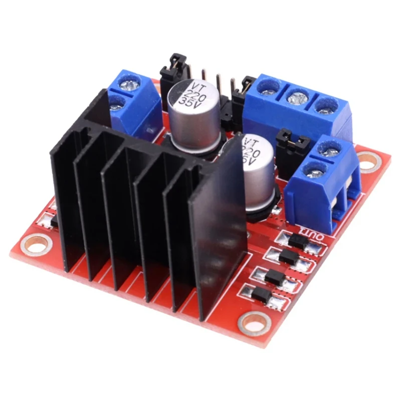A25F-L298N Module Dual H-Bridge Stepper Motor Driver Board Module 2A/25W, Suitable For Robots And Smart Cars