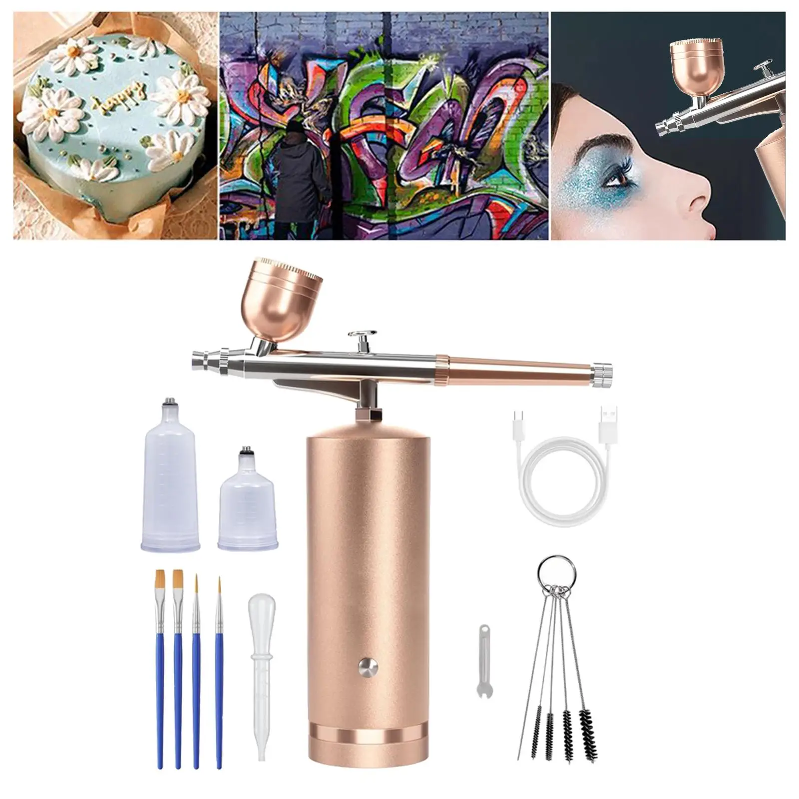 

Airbrush Set Nail Airbrush Machine for Barber Model Coloring Cake Decoration