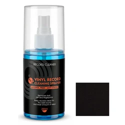 Premium Record Cleaning Solution - 200ml with Microfiber Towel, Removes Dust & Dirt, Perfect for Vinyl Enthusiasts and Collectors (200ml with Towel)
