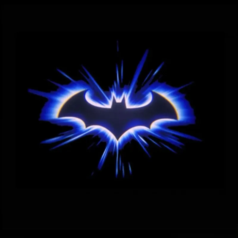 

2PCS Led Car Door Laser Projector Light Ghost Shadow Welcome Lamp Ornament Emblem Lamp Kit For Bat Logo Car Accessories