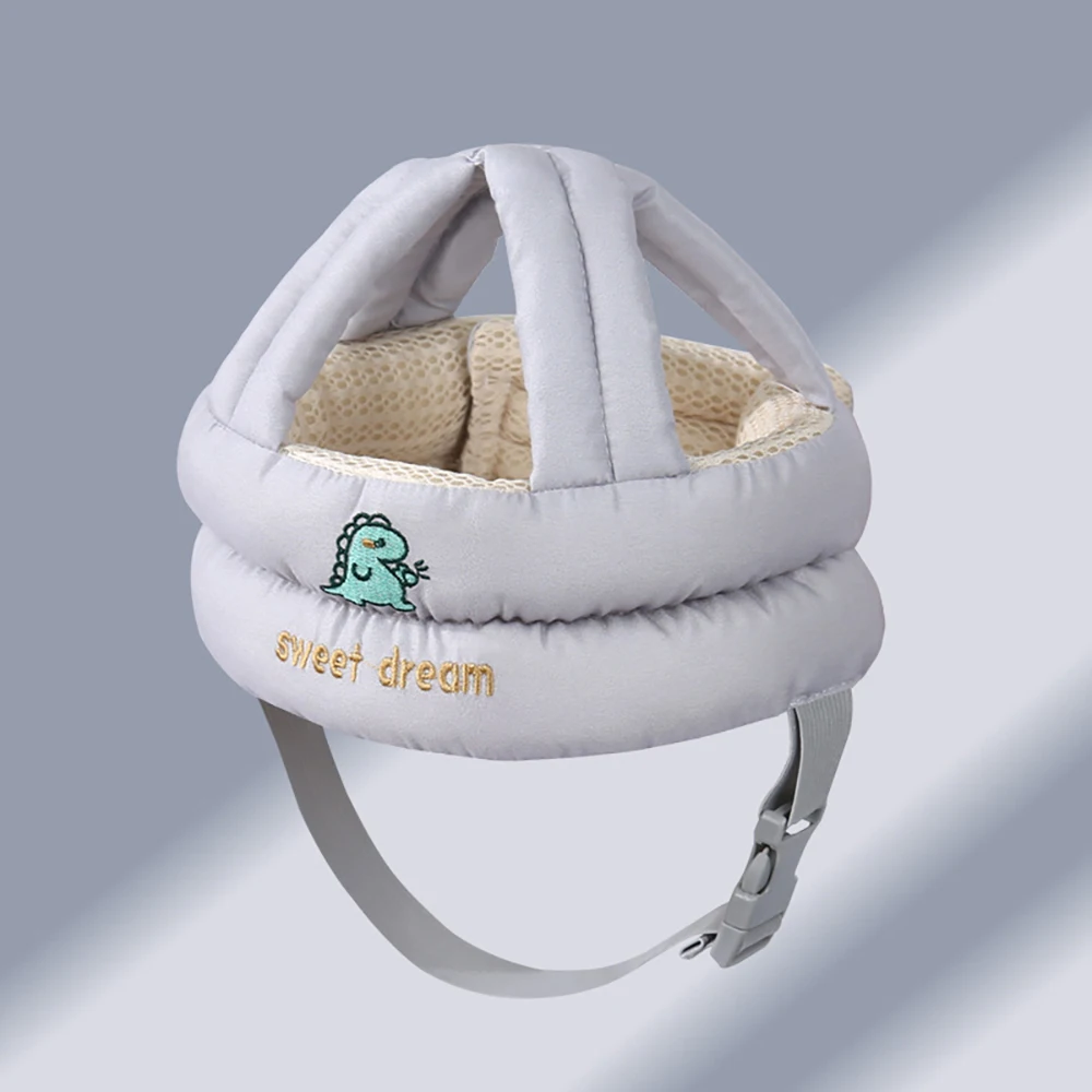 Infant Toddler Cartoon Mesh Safety Helmet For Walking Crawling Children