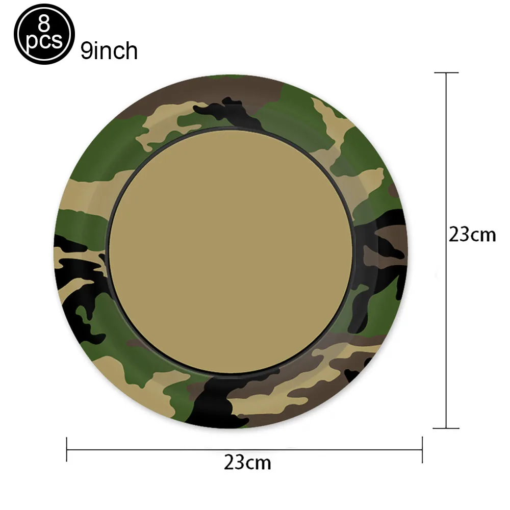 Vajilla para fiesta temática de camuflaje, pancarta, globo, tema militar  para niños, fiesta de cumpleaños, suministros de decoración para Baby Shower  - AliExpress, image size:1000x1000