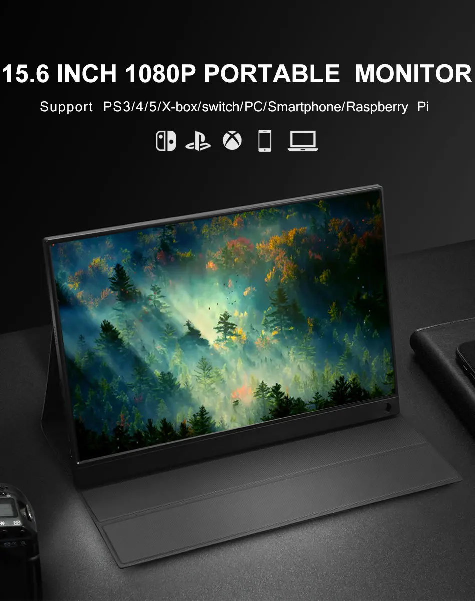 Xbox PS5 ġ Ʈ  ޴ ̹ ÷, Ŀ , 15.6 ġ 1080P ޴ , 1920*1080 16:9 72% sRGB