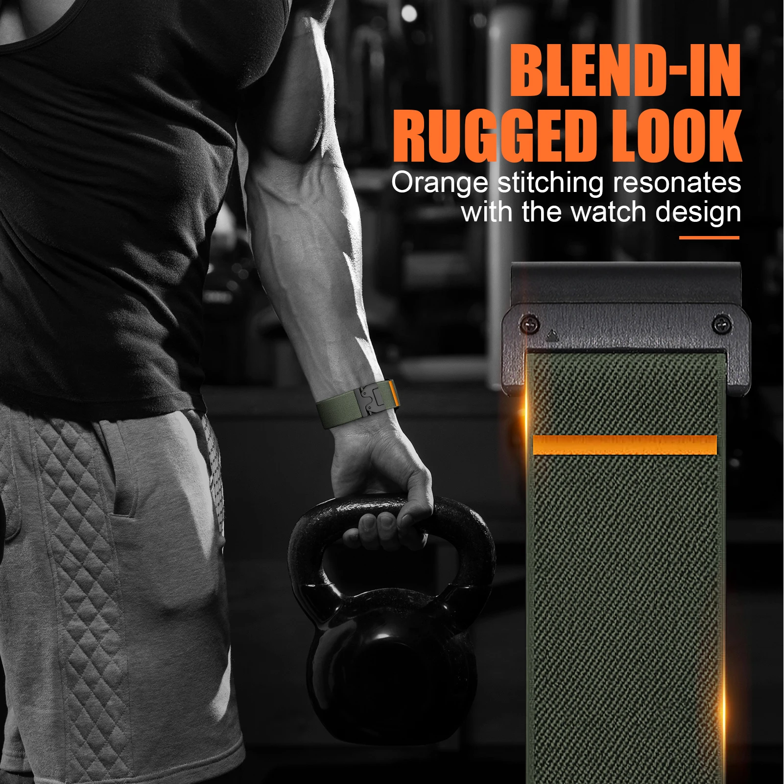 22mm Quick Fit Strap for Garmin Fenix 8 7 Pro 7S 6X 6 5X 5Plus Venu 3 Tactix 7 Parachute Nylon bracelet correa Fenix 8 band 47mm 4 22mm Quick Fit Strap for Garmin Fenix 8 7 Pro 7S 6X 6 5X 5Plus Venu 3 Tactix 7 Parachute Nylon bracelet correa Fenix 8 band 47mm – Bild 4