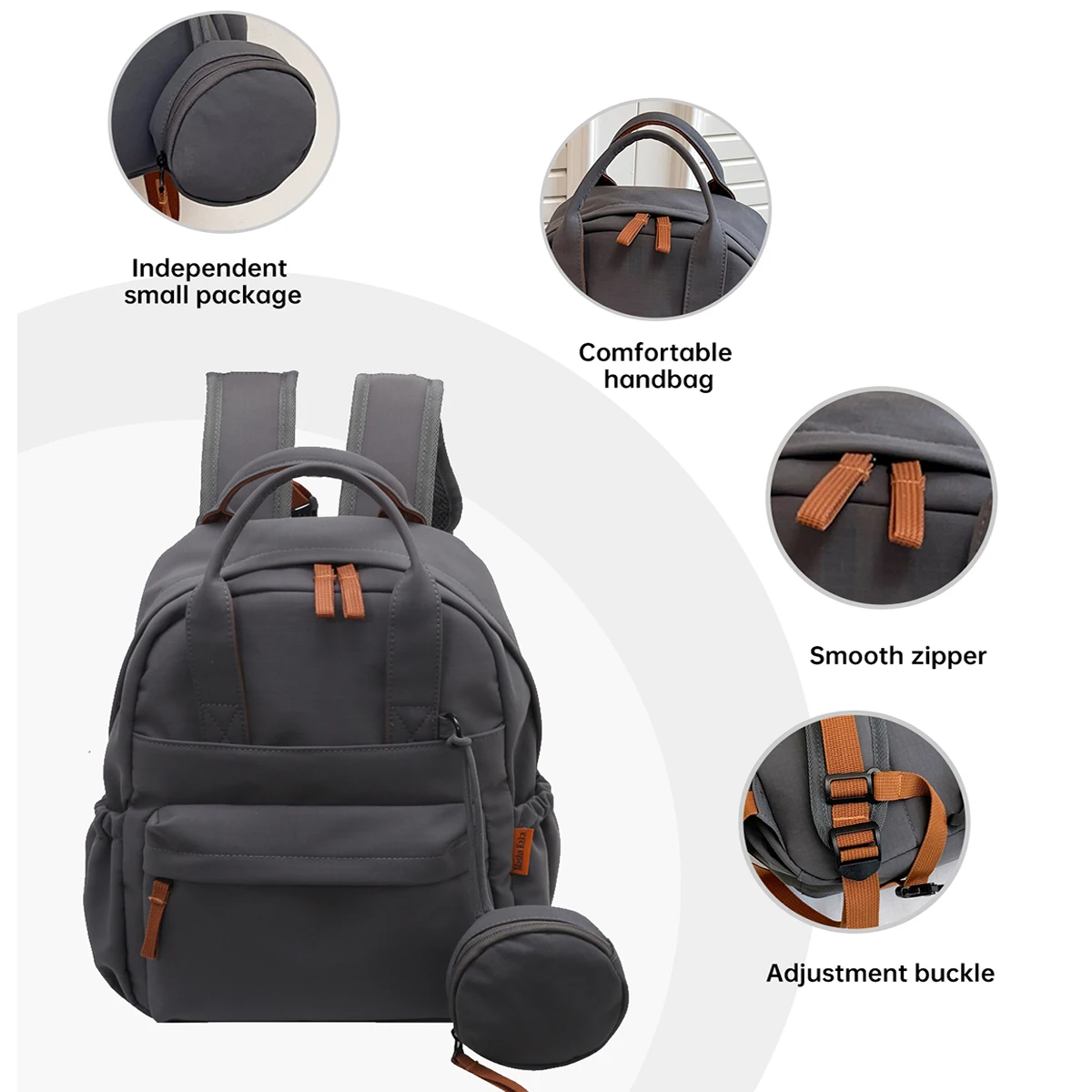 Original Fashionable Commuter Backpack for Women, Niche Backpack for College Students, Simple and Lightweight Travel Backpack, School Bag for High School and Middle School Students, Outing Bag