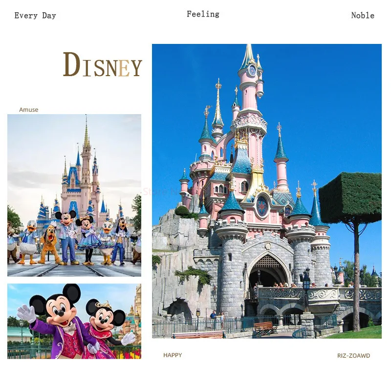 Disney Anime Bowls Mickey Minnie Donald Duck Children Family Ceramic Fruit Rice Bowl 400Ml