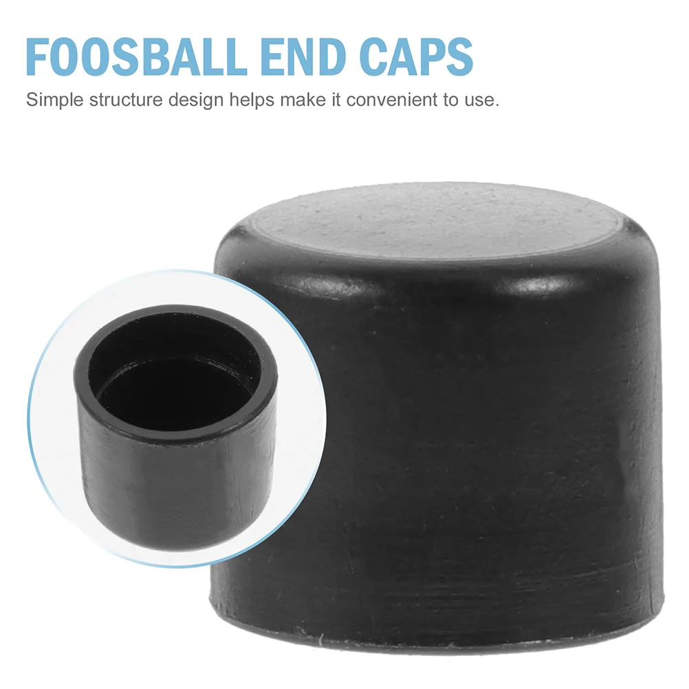 12 Pcs Foosball Rod Covers Football Table Parts Replacement End Caps Soccer Tables Foosball Tip Caps Iron Tips Machine