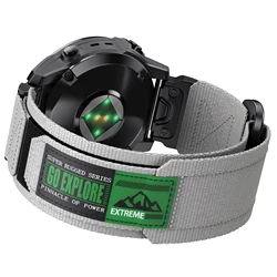 Premium Woven Nylon QuickFit Watch Strap - 22mm & 26mm - QuickFit 22mm (Gray)