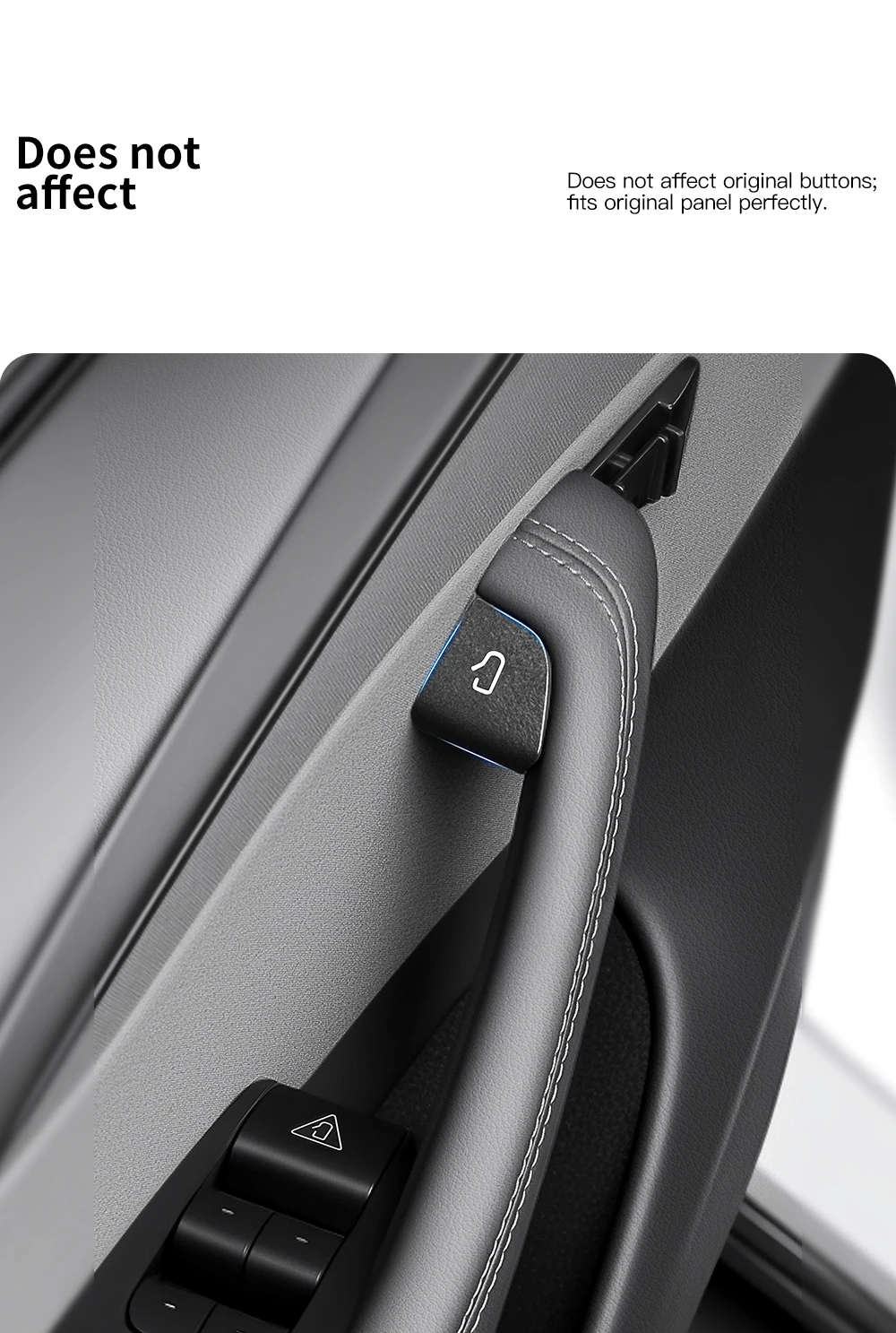 For Tesla New Model 3 Y Juniper Highland Car Open Door Button Stickers Armrest W