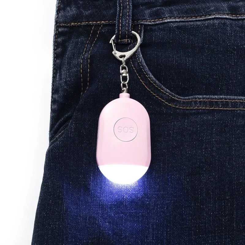 자기 방어 경보 개인 방어 사이렌, 여성 및 어린이용 공격 방지 보안, 시끄러운 경고 공격 경보, 130db