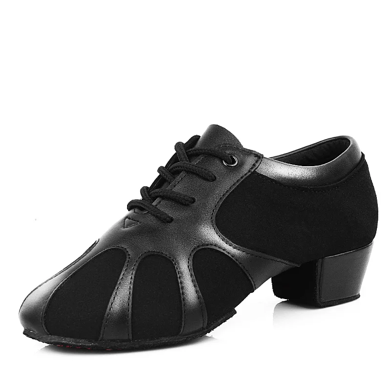 Latin Dance Shoes Adult Children Professional Ballroom Dancing Breathable Practice Men Shoes Leather Canvas Sneakers