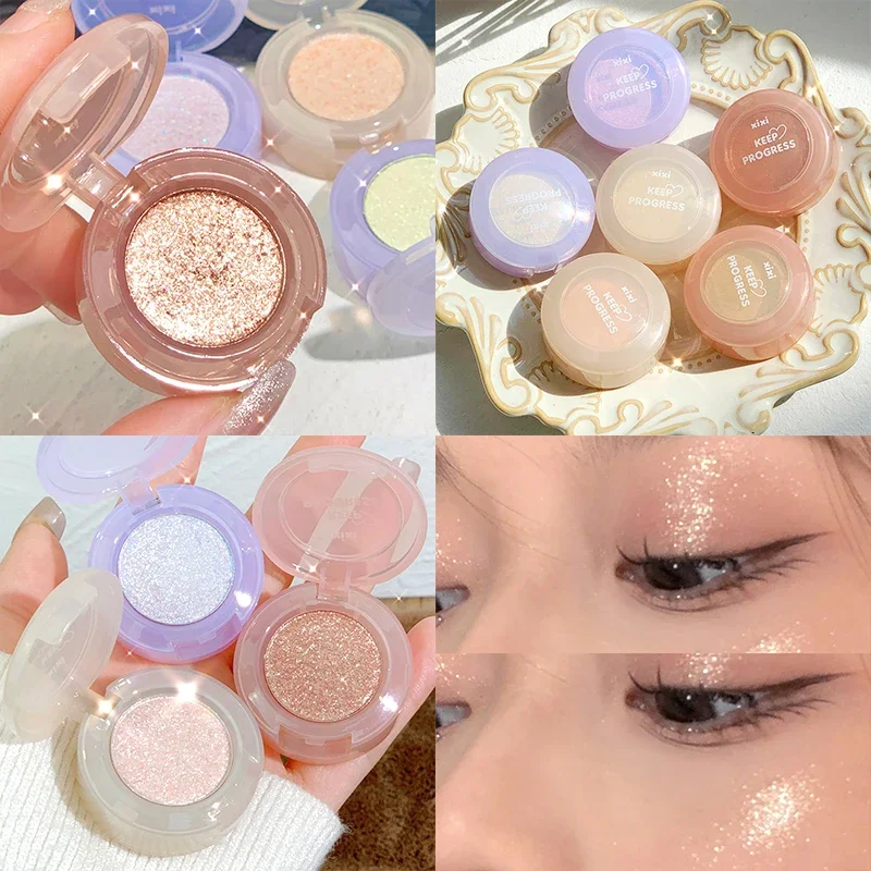 Face Highlighter Makeup Palette Peach Highlighter Eyeshadow Palette