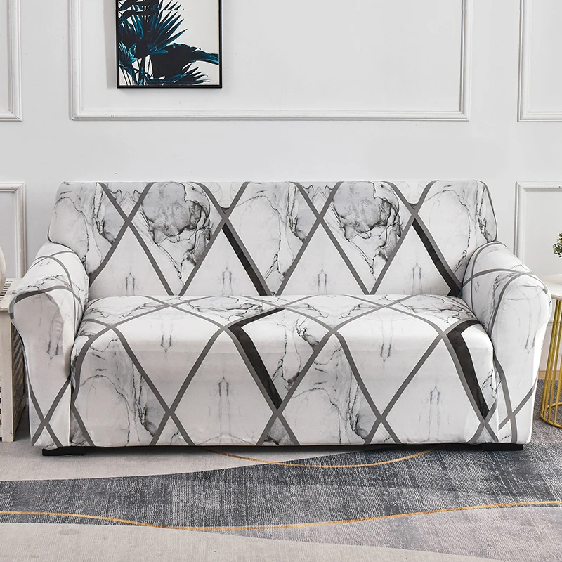 Funda estampada para sofá, cubierta elástica para cojín de 2 plazas, lavable, Protector de muebles para sala de estar