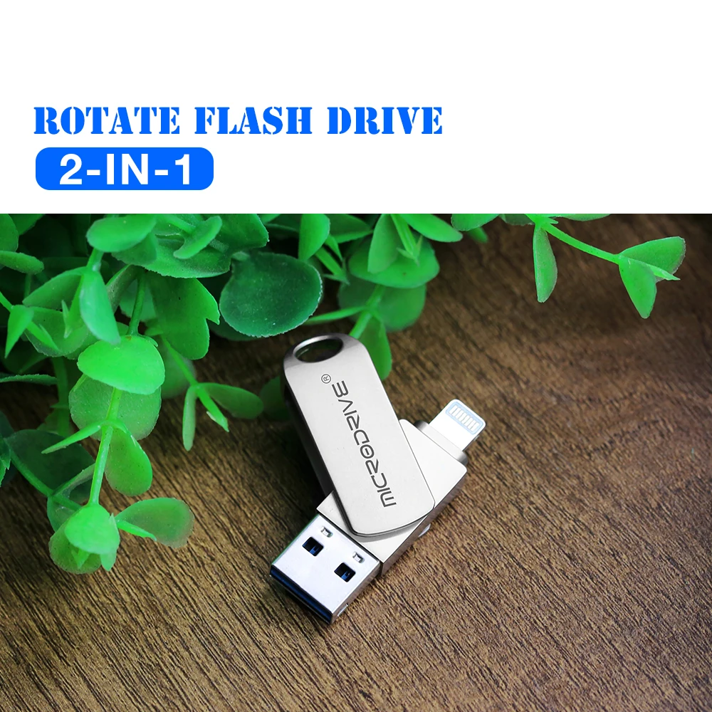 Metal USB3.0 Flash Drive 128GB OTG Pen Drive 8GB 16GB 32GB 64GB USB 3.0 Flash Disk for iPhone 12 Pro/12/11/XR USB Memory Stick 4gb usb stick