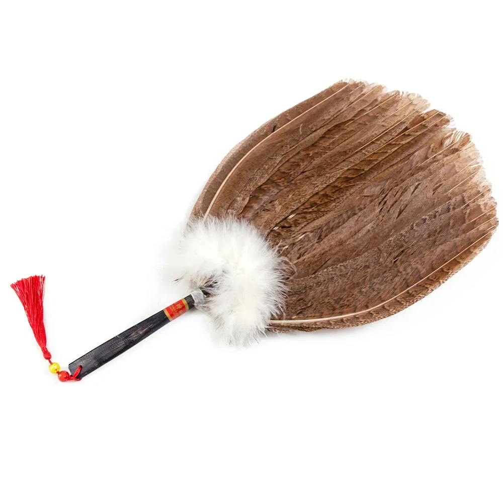 

Goose Feather Fan Feather Fan Handmade Fan Zhuge Liang Feature Fan Summer Fan Ancient Fan Retro Fan Black Fan Holiday Gifts