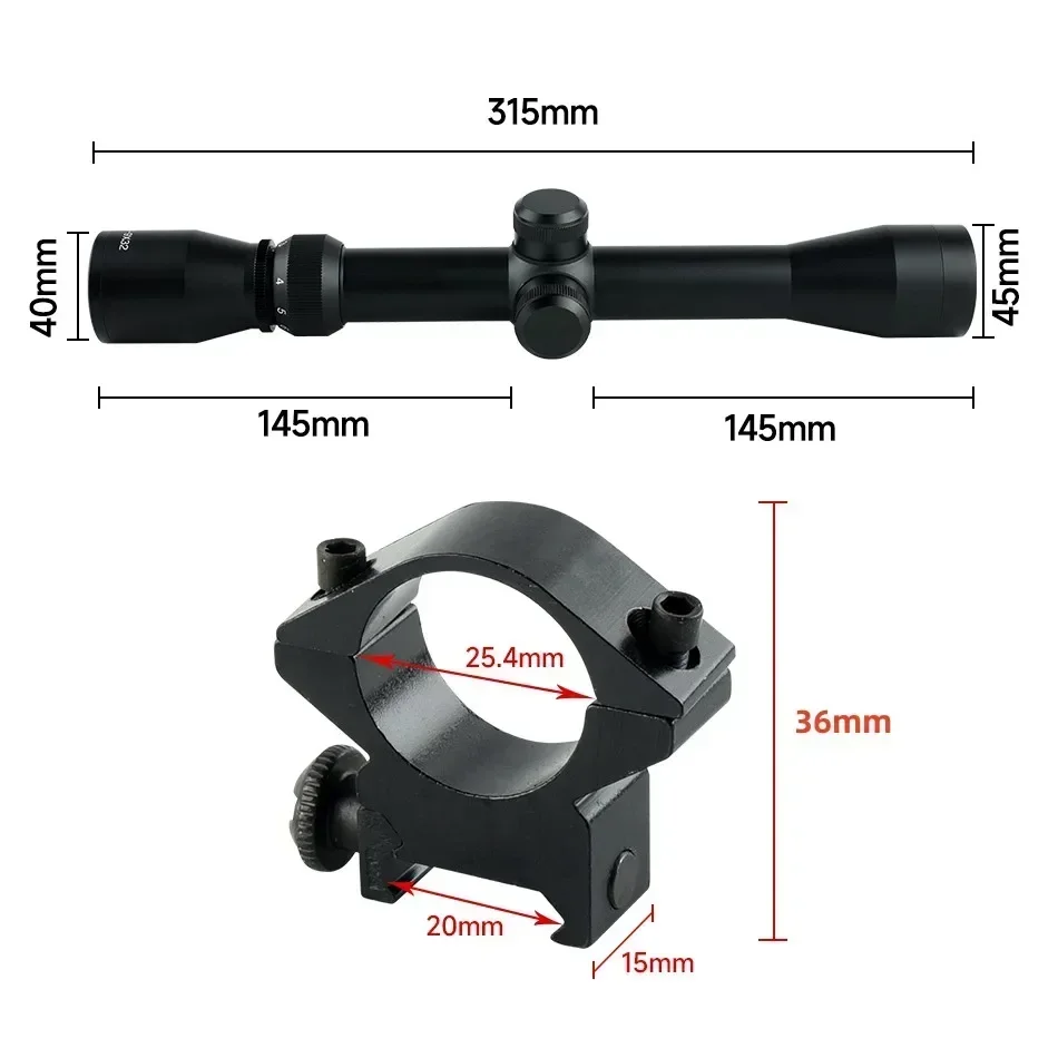 Tactical 3-9X32 Hunting Rifle Scope Optics Reflex Airsoft Equipment Sight Waterproof Shockproof Air Guns Sniper Riflescope