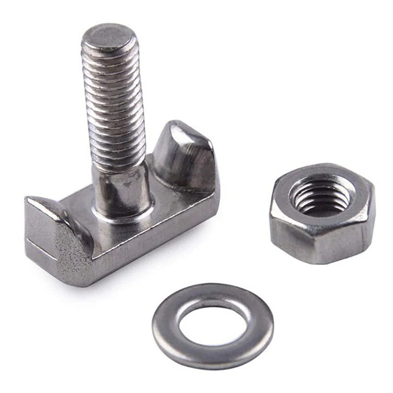 Durable T-Bolts 304 Stainless Steel Battery Terminal Connectors Cable Screw Battery Terminals Connector Car Accessories 1pc stainless steel screw
