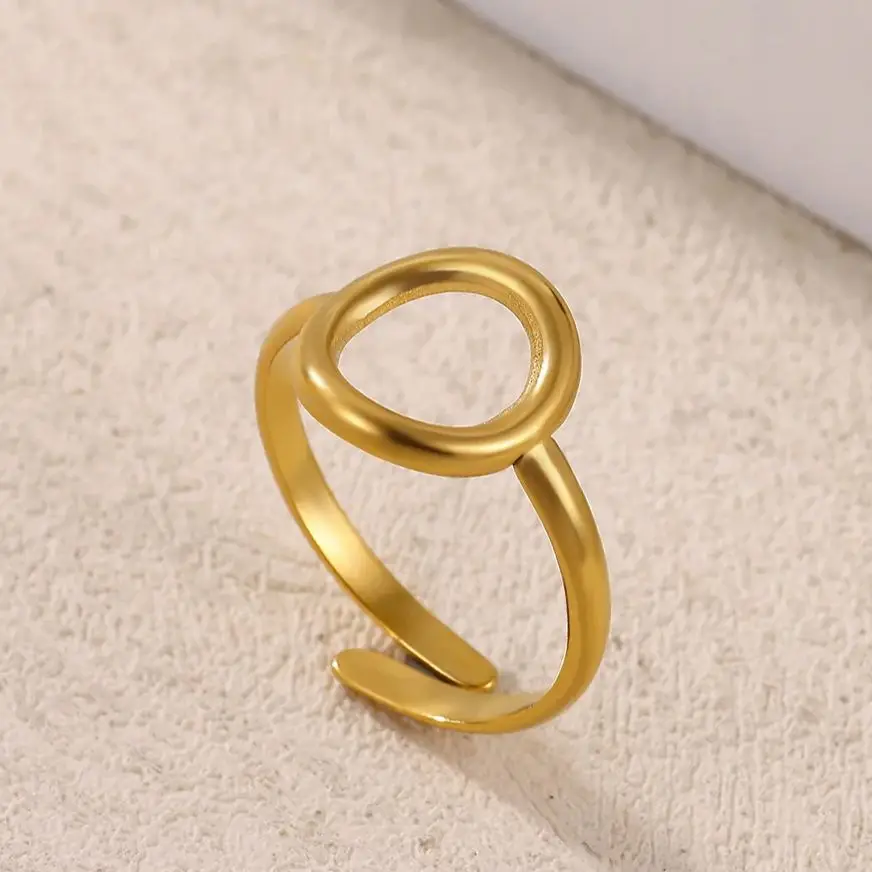 Gold Stainless Steel Ring for Women