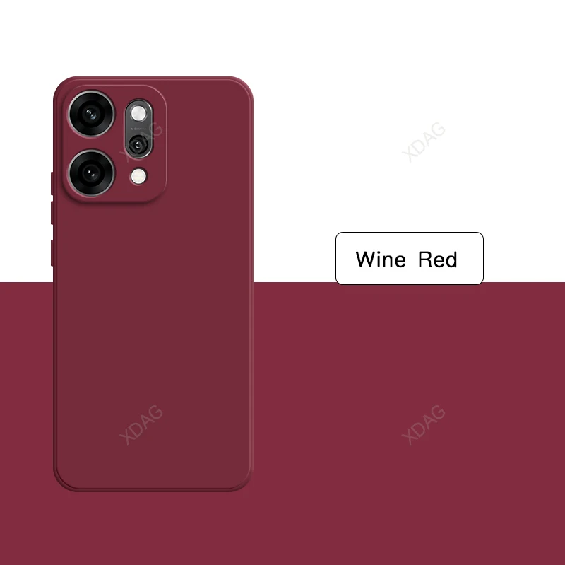 High-Quality Liquid Silicone Phone Case - Simple Straight Edge Design