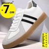 Sneakers Men Elevator Shoes Hidden Heels Genuine Leather Heighening Shoes For Man Increase Insole 7CM Optional Height Shoes 4