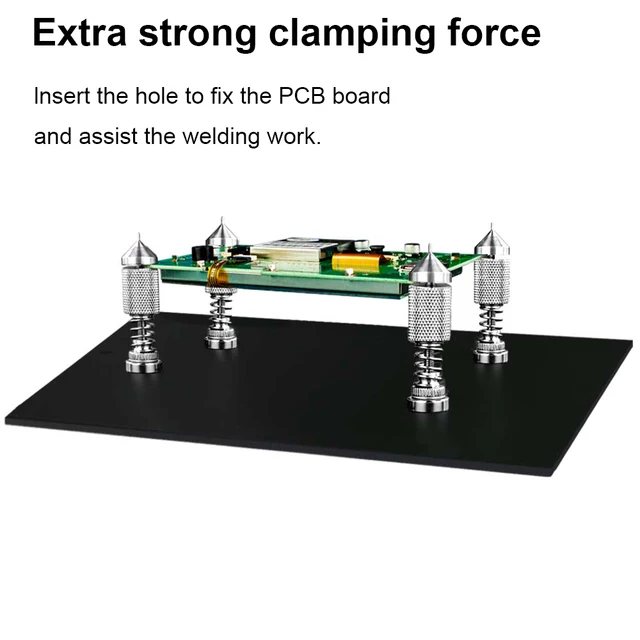PCB Holder Magnetic With Magnifier - Circuit Board Repair Fixture With ...