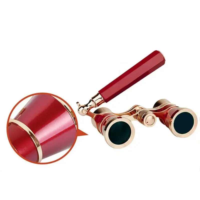 1PCS Theater Binoculars Retro glasses Mini binoculars with foldable handling for concerts 4