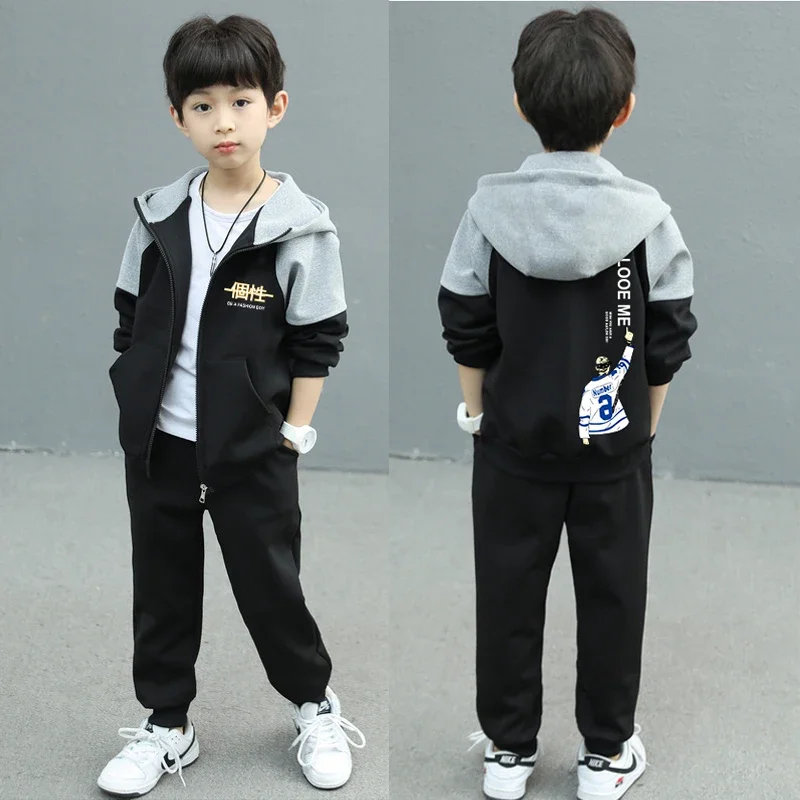 Spring Autumn Child Boy Clothing Set 2Pcs Tracksuit