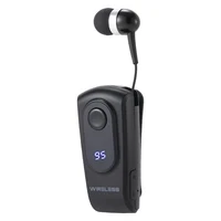 S90 Bluetooth Headset Clip Ears In Lotus With Wire Headphone Retractable Wire Stereo Handsfree Earbuds Ear Blues For Phone 1
