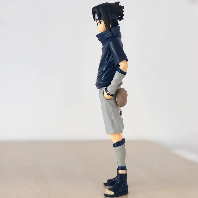 Action Figure Sasuke Uchiha Genin Anime Naruto Clássico 25cm