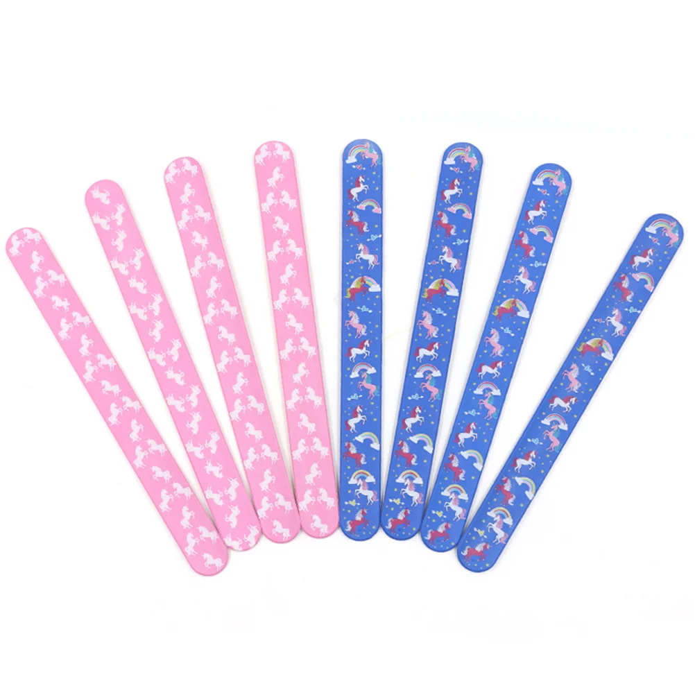 

Unicorn Pattern Bracelets Silicone Lining Wristband Patting Hand Band Party Favor Gift for Children Kids (Pink)