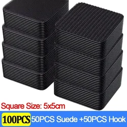 Durable Self - Adhesive Fastening Tape for DIY and Auto Projects (Square - 100pcs)
